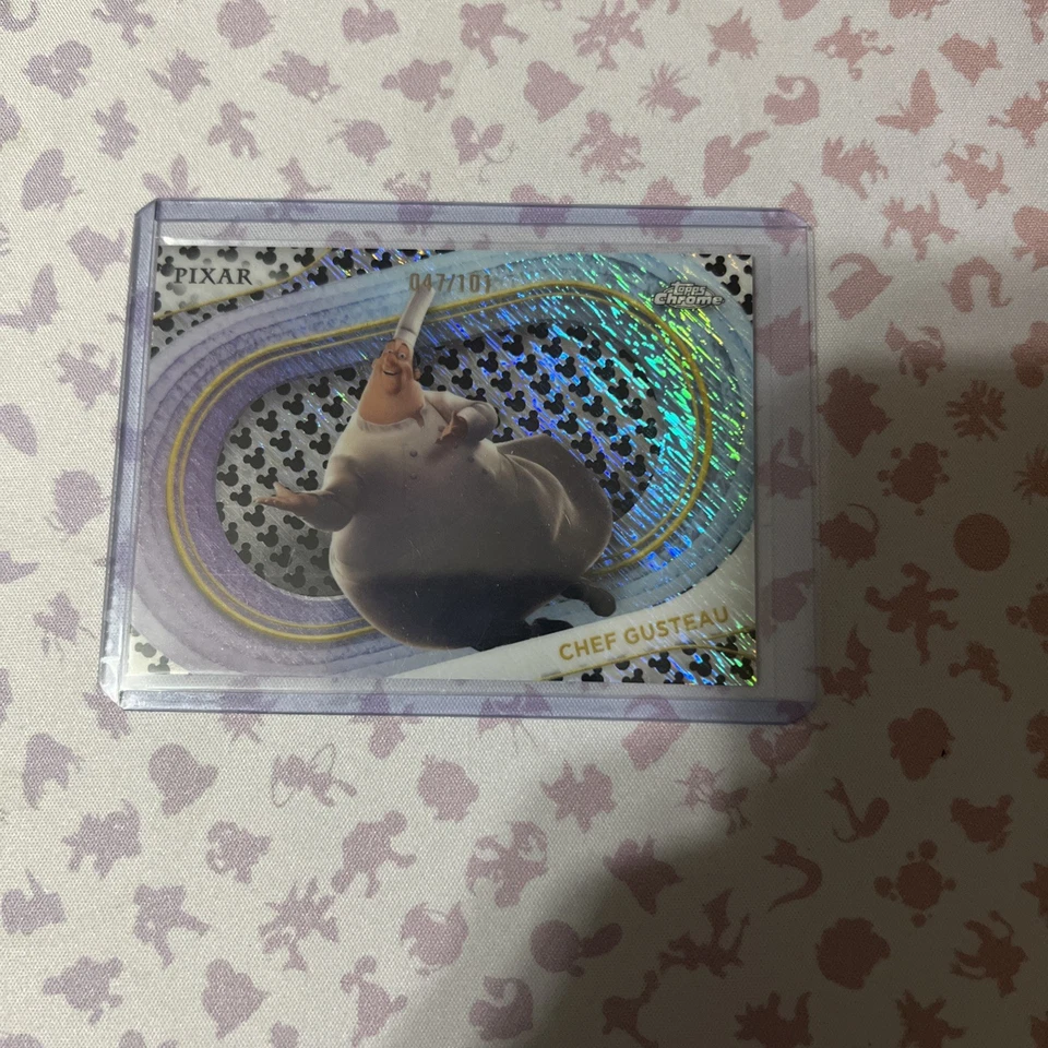 2025 Topps Chrome Disney Chef Gusteau Mickey Mouse Black & White Shimmer /101 - Image 1 of 1