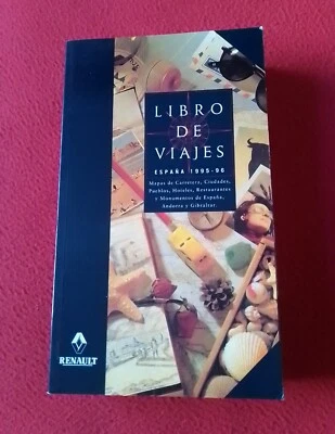 LIBRO DE VIAJES ESPAÑA 1995-96 MAPAS CARRETERA CIUDADES PUEBLOS HOTELES..RENAULT - Imagen 1 de 4