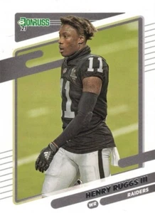 HENRY RUGGS III-LAS VEGAS RAIDERS-2021 PANINI -DONRUSS FOOTBALL #90-GREAT SHAPE - Picture 1 of 2
