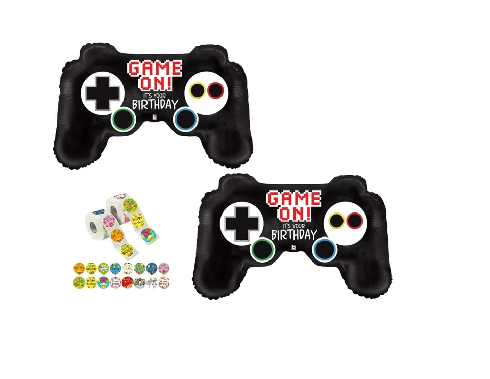 (2) Controlador de Juego 36"" Globos Cumpleaños Fiesta Decoraciones Suministros Foto 1 de 1