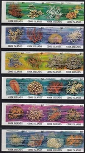 COOK ISLANDS 1980 Corals, IMPERFORATE Set of 24 Lower values MNH - Picture 1 of 1