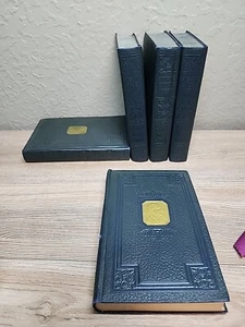The Complete Writings Of Ralph Waldo Emerson 1920s Volume 1 2 3 4 5 Blue & Gold  - Picture 1 of 10