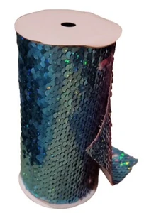 Turquoise/Pink Mermaid Flip Up Sequins Fabric Reversible Pillows-5x35inches - Picture 1 of 7