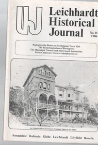 AUS LOCAL HISTORY ,LEICHHARDT HISTORICAL JOURNAL , 1986 No.15 - Picture 1 of 1