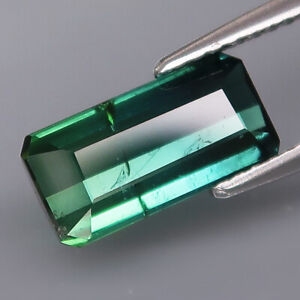2.28Ct.Awesome Natural Bi-Color(Blue&Green) Tourmaline Mozambique Perfect Shape