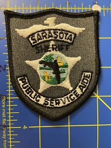 Vintage Sarasota Sheriff Public Service Aide Patch Florida FL Deputy Police Dept