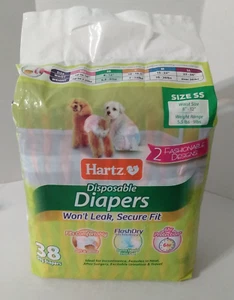 Pañales desechables Hartz para perros con tecnología Flashdry Gel (SS 5,5-9 libras), 38 unidades - Imagen 1 de 6