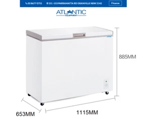 Chest Freezer Deep Freezer 299 Litre White Storage Freezer - Picture 1 of 1