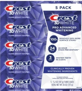 Crest 3D White Advanced Triple Whitening 5-pack - Picture 1 of 2