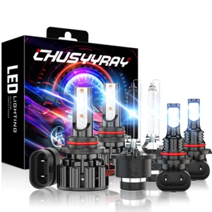 For Lexus GS450H 2007-2011 LED HID Headlight High&Low Beam + Fog Light Bulbs Kit - Picture 1 of 13
