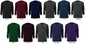 Espionage Men's Big Size Pure Cotton Long Sleeve Tee Size 2XL - 8XL, 8 Colours