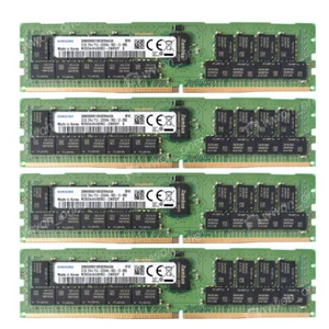 Samsung 128GB 4X32GB 2RX4 DDR4-25600R 3200Mhz RDIMM ECC Registered Server memory - Picture 1 of 5