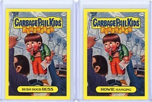 Garbage Pail Kids Flashback 3 HOWIE HANGING & RUSH HOUR RUSS 58A/B Base Stickers - Picture 1 of 1