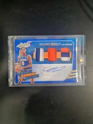 Immanuel Quickley RPA /49 Absolute Memorabilia - Image 1 of 2