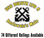 USS DULUTH LPD 6 Oval Decal / Sticker Military USN U S Navy S06B