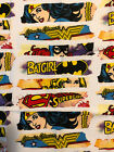 Wonder Woman Batgirl Supergirl Cotton Fabric Fat Quarter 18"X21"