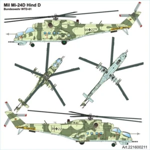 Airpower87 Mil-24D, Bundeswehr WTD-61 Manching, 1:87, H0, OVP - Bild 1 von 1