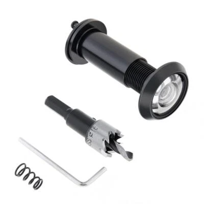 门查看器黄铜200°窥视孔带5/8英寸钻头适用于1-1/2至2-3/8门 — 第 1/4 张图片