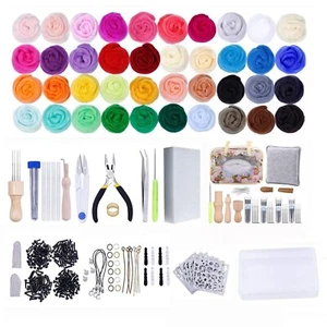 Needle Felting Kit and 148Pcs Needle Felting Kit ,Wool Roving 40 Colors Set N... - Picture 1 of 9