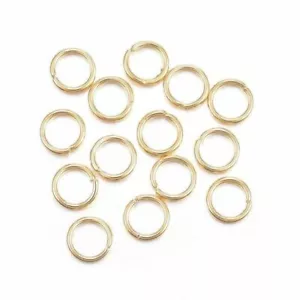 50 pcs 304 Stainless Steel Open Jump Rings 6mm – 20 Gauge (0.8mm Thick) Golden - Picture 1 of 1