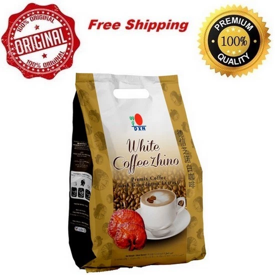 DXN White Coffee Zhino with Ganoderma Reishi - 3 Packages - Free Shipping - Image 1 of 1