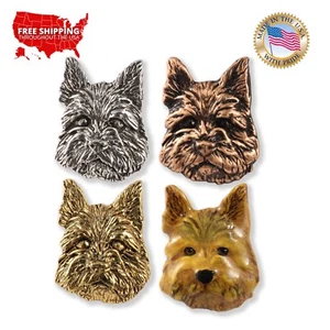 Pin o imán de solapa para perro Creative Pewter Designs Norwich Terrier, D128 - Imagen 1 de 17