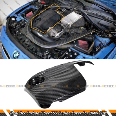 Полный сухой чехол двигателя из углеродного волокна Prepreg для BMW F80 M3 F82 F83 M4 F87 M2 S55 - Изображение 1 из 4
