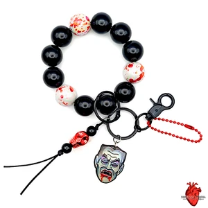 Dracula Vampire Stretch Bracelet Keychain, Bag Charm, Alt Goth Accessory, Gift - Picture 1 of 11