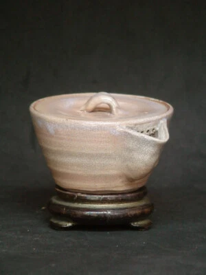 Vintage Japanese Hohin ware Teapot Unglazed Pottery Kyusu Sencha - Image 1 of 4