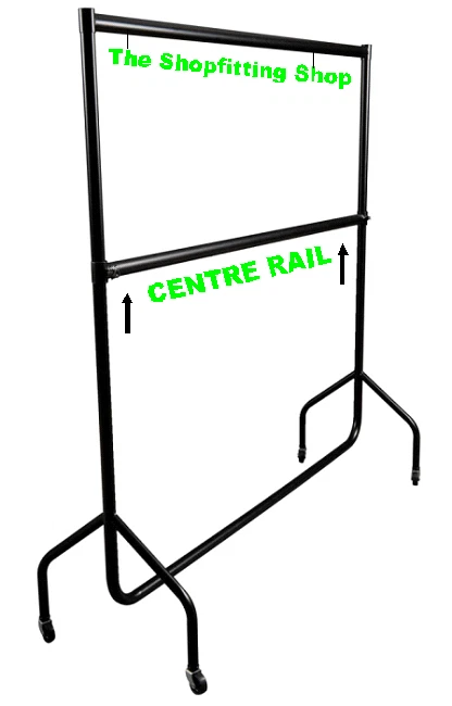 THE SHOPFITTINGS SHOP 6ft Clothes Rail Centre Bar Accessory for Double Hanging Garments