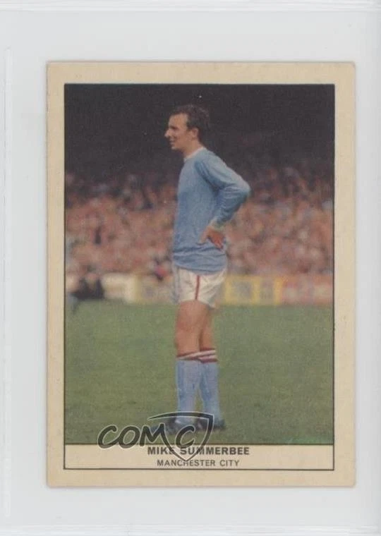 1969-70 Anglo Confectionery Футбол Викторина Карты Продовольственный Выпуск Mike Summerbee #77 - Изображение 1 из 2