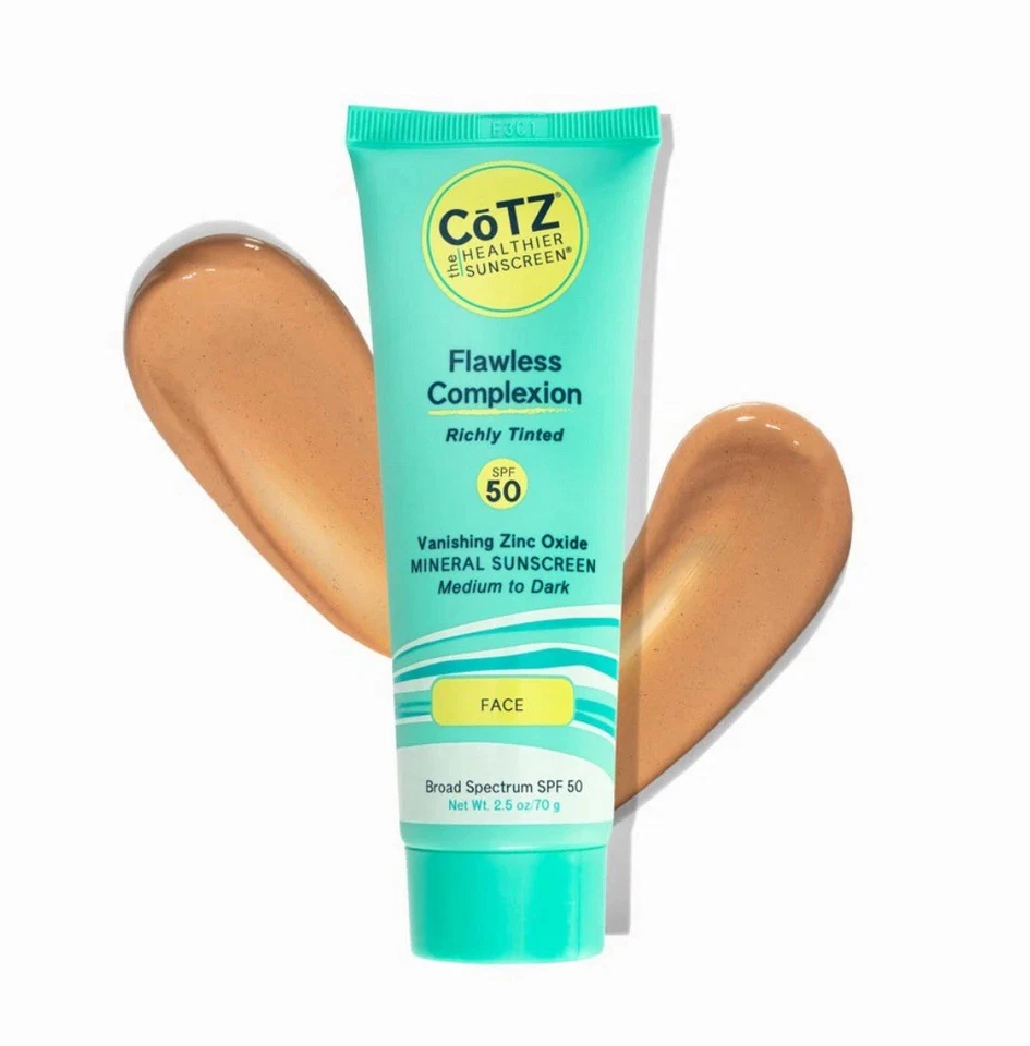 Cotz Tinted Mineral Flawless Complexion SPF 50 Sunscreen 2.5oz New light/medium - Image 1 of 1