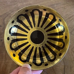 Plato platillo antiguo de porcelana del Imperio Francés del siglo XIX París 1800-1810 oro marrón - Imagen 1 de 14