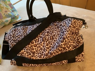 LeSportsac Animal Leopard Print Weekender Overnight Duffle  w/ Crossbody Strap - Image 1 of 4