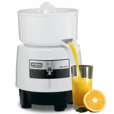 Waring Commercial BJ120C Compact Citrus Juicer, 120V, 5-15 Phase Plug,White, 34 - Image 1 of 3