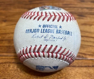 Shea Langeliers A's Game Used SINGLE Baseball 7/27/2025 vs Astros Okert Hit #302 - Picture 1 of 5