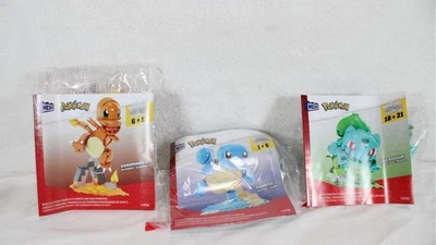 Lot of 3 Mega Pokemon Charmander Squiirtle Bulbasaur HJP96 New No Box A281 - Image 1 of 4