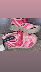 Osh Kosh Toddler Girls Size 5 Hook & Loop Sandal Pink Closed Toe New W/ Tags!  - Picture 1 of 9