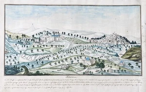 Bethlehem Palestine Palästina West Bank Israel Aquarell Zeichnung drawing 1820 - Bild 1 von 1