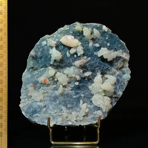 Chalcedony Quartz w/ Heulandite Stilbite coral stalactite specimen India 0.65kg - Picture 1 of 8