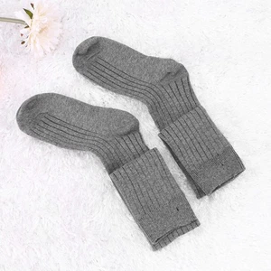  1 Paar Damen Baumwolle Strick Stiefelsocken Kniehoch Gestreift Socken Freie Größe Strümpfe - Bild 1 von 11