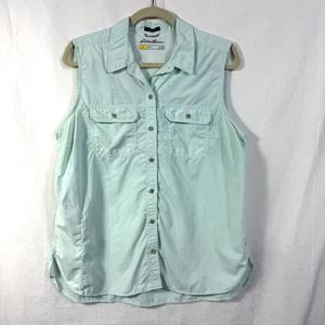 Eddie Bauer Mountain Ripstop Hemd Damen XL Travex Classic Fit ärmellos Knopf - Bild 1 von 11
