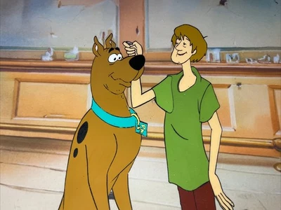 SCOOBY-DOO animation cel 1972 Vintage Cartoons Production Art HANNA-BARBERA  I2 - Image 1 of 4