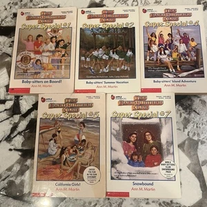 The Baby-Sitters Club Super Special Book Lot Of 5 (#1,2,4,5,7) Ann M. Martin - Picture 1 of 16
