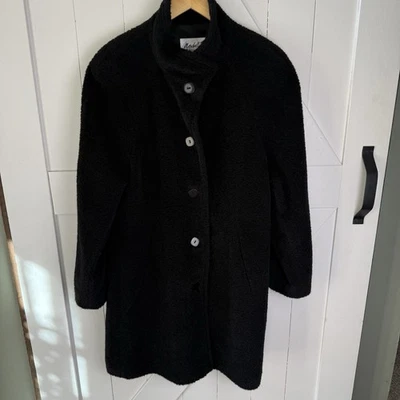 Abrigo Chaqueta Marshall Fields Suri Mezcla Lana Alpaca Talla 12 Botones Negros Foto 1 de 4
