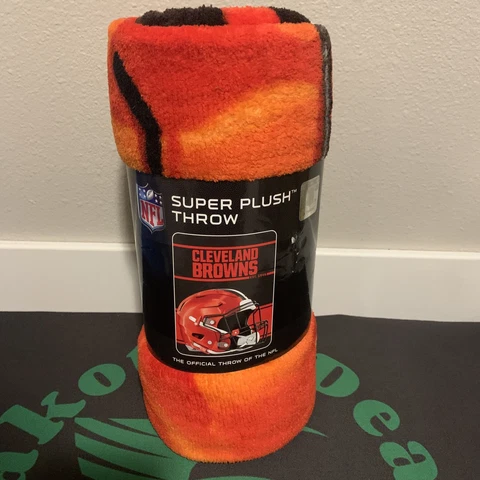 NFL Cleveland Browns Pokyester Super Plush Throw Blanket 46" x 60" Cover