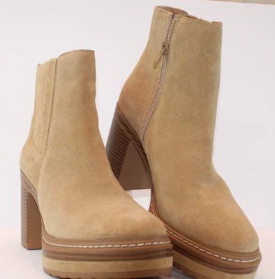 Steve Madden plataforma de camurça tornozelo botas plataforma salto 3" tamanho 9M usado uma vez - Imagem 1 de 4