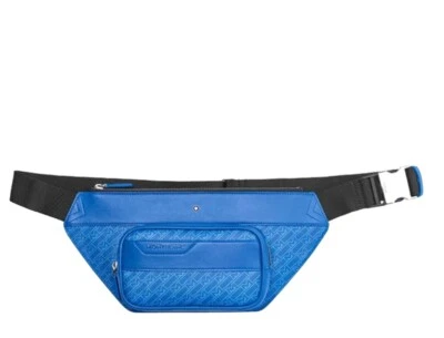 BOLSO BANDOLERA/CINTURÓN MONT BLANCK $755 AZUL CLARO M GRAM 4810 NUEVO EN CAJA ITALIA  Foto 1 de 4