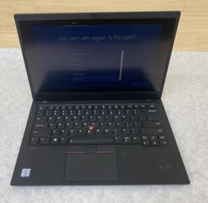 Lenovo ThinkPad X1 Carbon 7th Gen 14" i7-8665U 1.9GHz 16GB 512GB Win10Pro - Picture 1 of 8