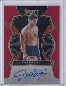 2023 Panini Select UFC - Oleg Taktarov Signatures - Red Auto # /99